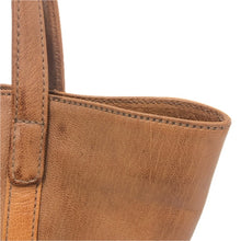 画像をギャラリービューアに読み込む, genten ゲンテン トートバッグ 牛革 ブラウン レディース 【中古】