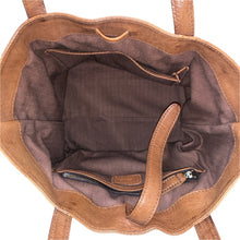 画像をギャラリービューアに読み込む, genten ゲンテン トートバッグ 牛革 ブラウン レディース 【中古】