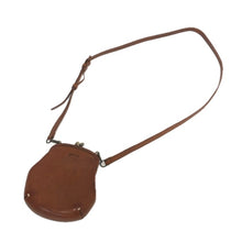 画像をギャラリービューアに読み込む, genten ゲンテン がま口 2way ショルダーバッグ 牛革 ブラウン レディース 【中古】