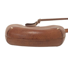 画像をギャラリービューアに読み込む, genten ゲンテン がま口 2way ショルダーバッグ 牛革 ブラウン レディース 【中古】