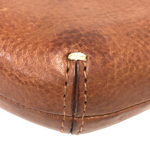 画像をギャラリービューアに読み込む, genten ゲンテン がま口 2way ショルダーバッグ 牛革 ブラウン レディース 【中古】