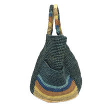 画像をギャラリービューアに読み込む, Sans Arcidet サンアルシデ かごバッグ ハンドバッグ ラフィア グリーン系 レディース 【中古】