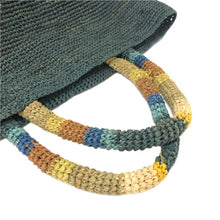 画像をギャラリービューアに読み込む, Sans Arcidet サンアルシデ かごバッグ ハンドバッグ ラフィア グリーン系 レディース 【中古】