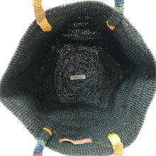 画像をギャラリービューアに読み込む, Sans Arcidet サンアルシデ かごバッグ ハンドバッグ ラフィア グリーン系 レディース 【中古】