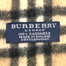 画像をギャラリービューアに読み込む, Burberry London バーバリーロンドン マフラー カシミヤ ブラウン ユニセックス 【中古】