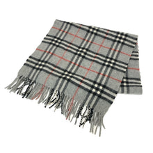 画像をギャラリービューアに読み込む, Burberrys バーバリーズ マフラー ウール グレー ユニセックス 【中古】