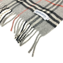 画像をギャラリービューアに読み込む, Burberrys バーバリーズ マフラー ウール グレー ユニセックス 【中古】
