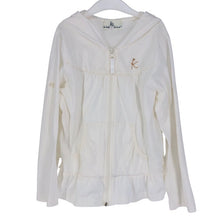 画像をギャラリービューアに読み込む, KUMIKYOKU 組曲 ロールアップスリーブ パーカー コットン ホワイト ガールズ 【中古】