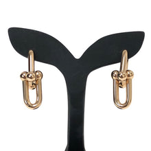 画像をギャラリービューアに読み込む, TIFFANY&Co. ティファニー ハードウェア ミディアム リンク ピアス/K18RG ローズゴールド レディース 【中古】【新品同様】【美品】