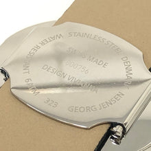 이미지를 갤러리 뷰어에 로드 , Georg Jensen ジョージジェンセン クオーツ 323 ヴィヴィアンナ オーバル 腕時計 ステンレススチール グレー レディース 【中古】