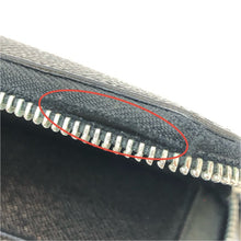 画像をギャラリービューアに読み込む, LOUIS VUITTON ルイ・ヴィトン ラウンドファスナー ジッピーウォレット・ヴェルティカル N63095 長財布 ダミエグラフィットキャンバス ブラック メンズ 【中古】