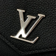 画像をギャラリービューアに読み込む, LOUIS VUITTON ルイ・ヴィトン イニシャル入り ポルトフォイユ ロック ミニ M63921 三つ折り財布/カーフレザー ノワール レディース 【中古】