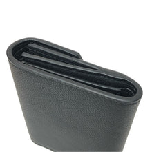 画像をギャラリービューアに読み込む, LOUIS VUITTON ルイ・ヴィトン イニシャル入り ポルトフォイユ ロック ミニ M63921 三つ折り財布/カーフレザー ノワール レディース 【中古】