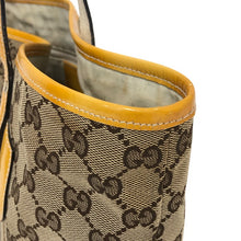 画像をギャラリービューアに読み込む, GUCCI グッチ シェリーライン 211971 トートバッグ GGキャンバス ブラウン・イエロー レディース 【中古】