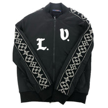 画像をギャラリービューアに読み込む, LOUIS VUITTON ルイ・ヴィトン 21AW トラックジャケット フラワーバンド RM212 ZSC HLY92W ブラック メンズ 【中古】
