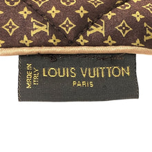 画像をギャラリービューアに読み込む, LOUIS VUITTON ルイ・ヴィトン モノグラム ピロー 401910 マフラー シルク ブラウン レディース 【中古】