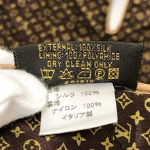 画像をギャラリービューアに読み込む, LOUIS VUITTON ルイ・ヴィトン モノグラム ピロー 401910 マフラー シルク ブラウン レディース 【中古】