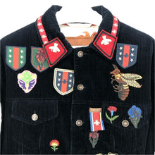 画像をギャラリービューアに読み込む, GUCCI グッチ ジャケット 411628 XR115 ブルゾン コーデュロイ ネイビー メンズ 【中古】