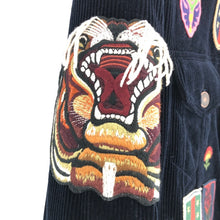 画像をギャラリービューアに読み込む, GUCCI グッチ ジャケット 411628 XR115 ブルゾン コーデュロイ ネイビー メンズ 【中古】