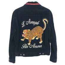 画像をギャラリービューアに読み込む, GUCCI グッチ ジャケット 411628 XR115 ブルゾン コーデュロイ ネイビー メンズ 【中古】