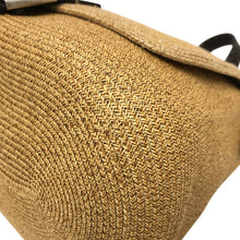 画像をギャラリービューアに読み込む, FENDI フェンディ セレリア マンマバゲット ショルダーバッグ ストロー ベージュ レディース 【中古】