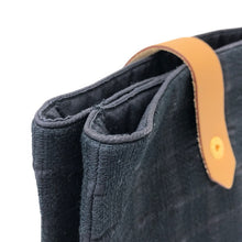 画像をギャラリービューアに読み込む, HERMES エルメス アメダバ カバ ドゥ ポッシュ トートバッグ コットンキャンバス ネイビー レディース 【中古】