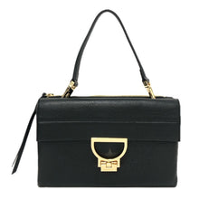 画像をギャラリービューアに読み込む, COCCINELLE コチネッレ 3way ハンドバッグ クラッチバッグ ショルダーバッグ レザー ブラック レディース 【中古】