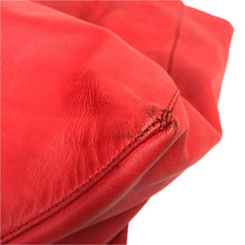画像をギャラリービューアに読み込む, CELINE セリーヌ ホリゾンタルカバ トートバッグ レザー レッド【中古】 ユニセックス