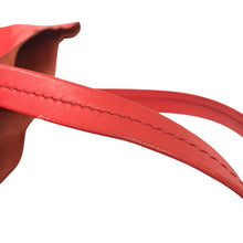 画像をギャラリービューアに読み込む, CELINE セリーヌ ホリゾンタルカバ トートバッグ レザー レッド【中古】 ユニセックス