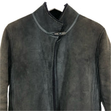 画像をギャラリービューアに読み込む, LOEWE ロエベ トグル ムートンコート 羊革 ダークグレー系【中古】 レディース