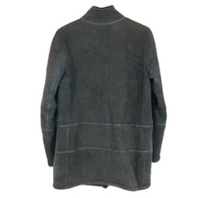 画像をギャラリービューアに読み込む, LOEWE ロエベ トグル ムートンコート 羊革 ダークグレー系【中古】 レディース