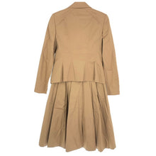 画像をギャラリービューアに読み込む, Salvatore Ferragamo サルヴァトーレフェラガモ スカートスーツ セットアップ コットン ライトブラウン【中古】 レディース