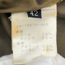 画像をギャラリービューアに読み込む, ETRO エトロ ロングコート 襟ベロア ウール/カシミヤ ブラウン【中古】 レディース