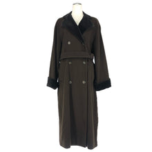画像をギャラリービューアに読み込む, ETRO エトロ ロングコート 襟ベロア ウール/カシミヤ ブラウン【中古】 レディース