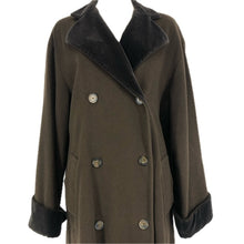 画像をギャラリービューアに読み込む, ETRO エトロ ロングコート 襟ベロア ウール/カシミヤ ブラウン【中古】 レディース