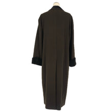画像をギャラリービューアに読み込む, ETRO エトロ ロングコート 襟ベロア ウール/カシミヤ ブラウン【中古】 レディース