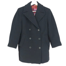画像をギャラリービューアに読み込む, ETRO エトロ ピーコート ウール ブラック ブラウン系【中古】 レディース