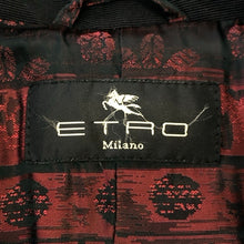 画像をギャラリービューアに読み込む, ETRO エトロ ミドル丈 総裏 テーラードジャケット コットン ブラック【中古】 レディース