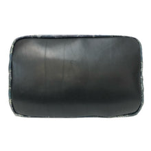 画像をギャラリービューアに読み込む, BALLY バリー チェーン トートバッグ レザー ブルー ブラック【中古】 レディース