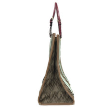 이미지를 갤러리 뷰어에 로드 , Valentino Garavani ヴァレンティノ・ガラヴァーニ トートバッグ キャンバス/レザー ブラウン ミント【中古】 レディース