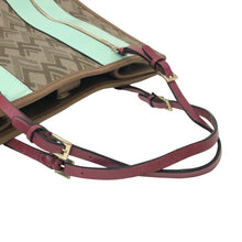 이미지를 갤러리 뷰어에 로드 , Valentino Garavani ヴァレンティノ・ガラヴァーニ トートバッグ キャンバス/レザー ブラウン ミント【中古】 レディース