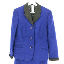 画像をギャラリービューアに読み込む, Gianni Versace ジャンニ・ヴェルサーチ スカートスーツ セットアップ ウール ブルー【中古】 レディース