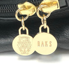 Load image into Gallery viewer, DAKS ダックス トートバッグ パンチング ハンドバッグ レザー ブラック【中古】 レディース