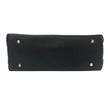 Load image into Gallery viewer, DAKS ダックス トートバッグ パンチング ハンドバッグ レザー ブラック【中古】 レディース