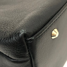 Load image into Gallery viewer, DAKS ダックス トートバッグ パンチング ハンドバッグ レザー ブラック【中古】 レディース