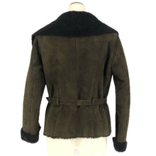 画像をギャラリービューアに読み込む, Homeostyle ホメオスタイル ムートンジャケット ブルゾン 羊革 ダークブラウン【中古】 レディース
