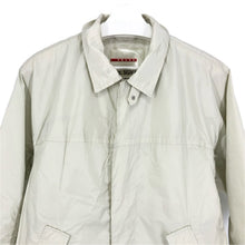画像をギャラリービューアに読み込む, PRADA SPORTS プラダスポーツ SGV722 ステンカラーコート ナイロン ライトグリーン【中古】 メンズ