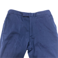画像をギャラリービューアに読み込む, PRADA プラダ ストレッチ パンツ サイズ54 ネイビー系 ブルー ウエスト調整金具付き【中古】 メンズ