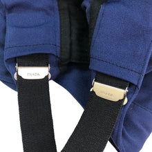 画像をギャラリービューアに読み込む, PRADA プラダ ストレッチ パンツ サイズ54 ネイビー系 ブルー ウエスト調整金具付き【中古】 メンズ