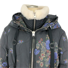 画像をギャラリービューアに読み込む, COACH コーチ ダウンコート フード付き チャコールグレー【中古】 レディース